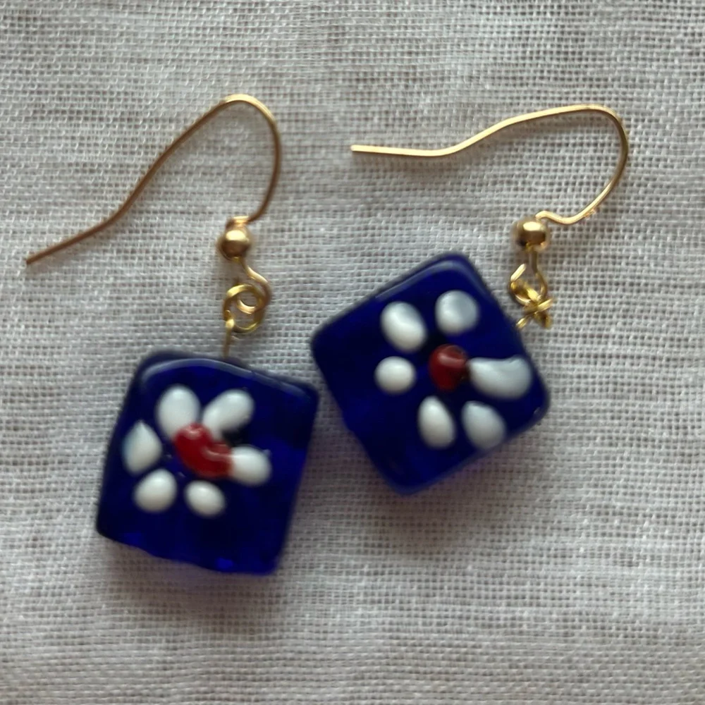 Handmade elegant blue